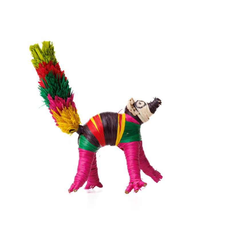 Lemur z rafii w kolorach tęczy - obrazek 4